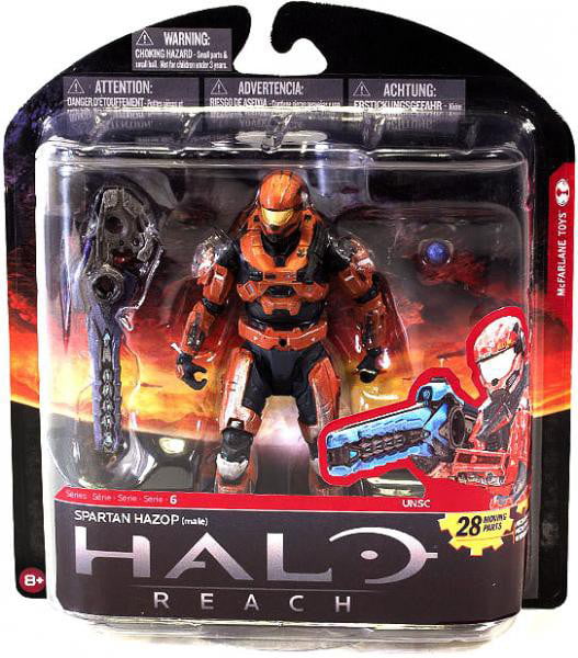 McFarlane Toys Halo Reach Series 6 Spartan Hazop Exclusive Action Figure Rust 