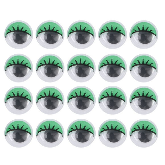 Minkissy 100Pcs Googly Eyes with Eyelashes for Kids and Artists Diy Craft and Handmade Decoration
