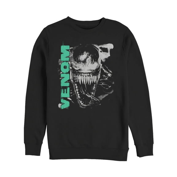 Men's Marvel Venom Teeth  Sweatshirt Black Medium