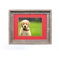 thumbnail image 3 of BarnwoodUSA 11 by 14 Inch Signature Picture Frame for 8 by 10 Inch Photos - 100% Reclaimed Wood, Deep Red Mat, 3 of 8
