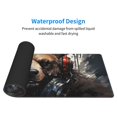 thumbnail image 4 of Xecao Urban Bear With Headphones for Mouse Pad - Waterproof Extended Contour Mouse Mat, Large Gaming Mousepad Laptop Keyboard Mat with Non-Slip Rubber Base, 4 of 8