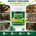 thumbnail image 6 of 30PCS Natural Mint Lime Rodent Repellent Balls Plant Based Long Lasting Mouse Deterrent 2.75×2.75×3.54in Packaging For Attic Garage Basement Closet Pantry Storage Room, 6 of 8