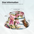 thumbnail image 6 of Kll Bird And Floral Bucket Hat For Women Men Packable Travel Beach Sun Hat Outdoor Rave Accessories Reflective Fisherman Cap, 6 of 9
