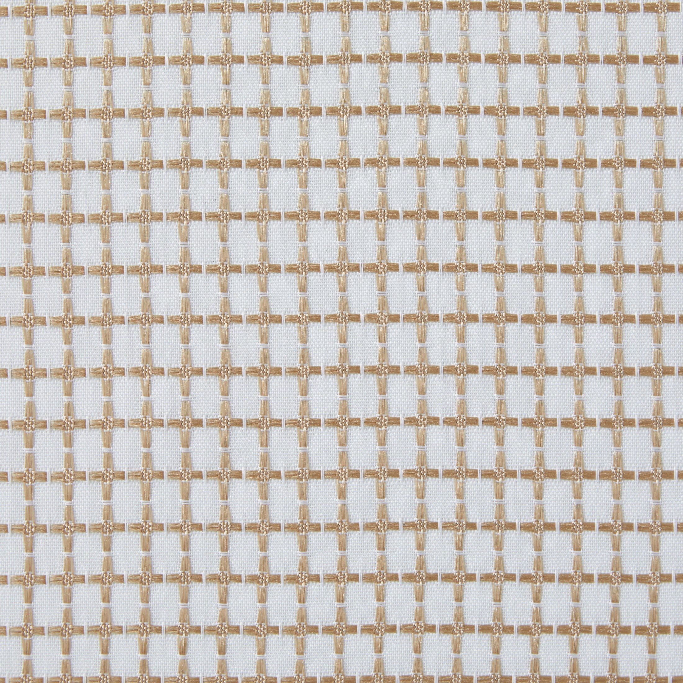 Modern Elements Hannah Modern 2-Piece Taupe Grid Light Filtering Curtain Set