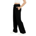 thumbnail image 6 of Aoiroe Lined Sweatpants Women Sherpa Lined Pants Women Fleece Sweatpants Women Winter Pants For Women Sweatpants Women Women'S Clothing Lounge Pants Women Black M, 6 of 8