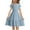 Blue, variant on Girls Clothes under $5! Cagogo Tween Girls Cotton Linen Summer Midi Dresses Short Sleeve Casual Flowy Tiered Dress A-Line Sundress for 4-14 Years