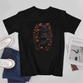 thumbnail image 4 of Orange Cat T-shirt Aesthetics T-shirt Cat and Flower T-shirt Unisex tees Gift shirt, 4 of 5