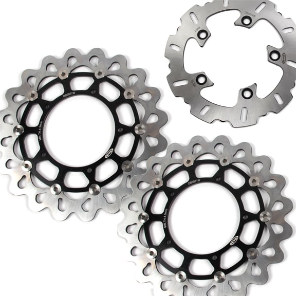 Arashi Front Rear Brake Disc Rotors For Yamaha YZF R1 YZF-R1 2004 - 2006 2015 - 2021 R1M 2015 - 2020 YZF-R6 2017 2018 2019