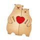 thumbnail image 2 of Rompecabezas de madera con forma de familia de osos, decoración de mesa para el hogar, escultura DIY para cumpleaños 2 osos, 2 of 9