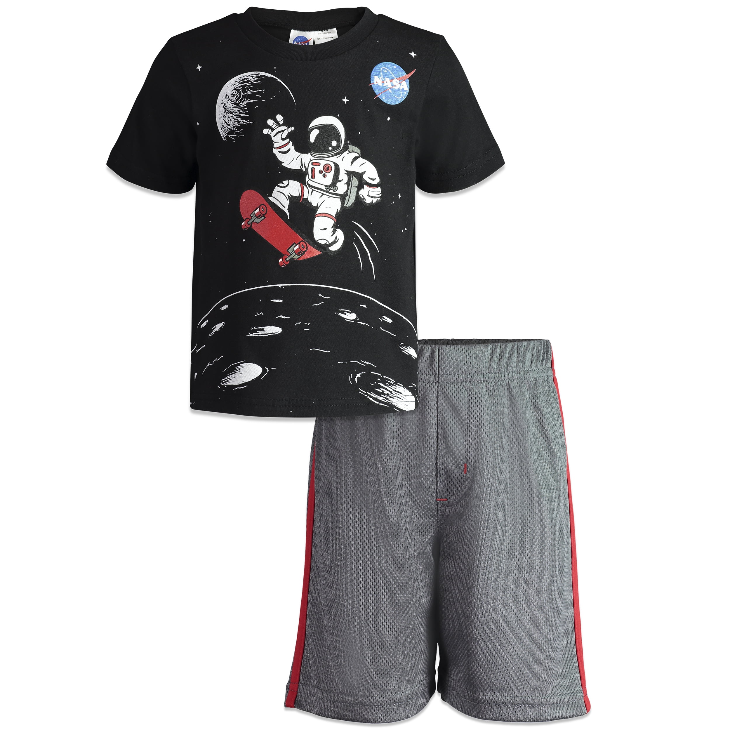NASA Nasa Little Boys Short Sleeve TShirt & Mesh Shorts Kids