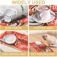 thumbnail image 6 of Coffee Dish Drying Mats for Kitchen Counter Absorbent Fast Dry Dish Drainer Rack Mats for Dishes Utensils Pot and Pan, Kitchen Accessories 20"x12", 6 of 7