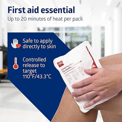 Medline Instant Hot Packs, Large Size - 6"x9", 24/Case, Gel Like Material Provide Consistent Warmth, Disposable