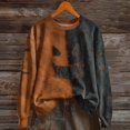thumbnail image 6 of NMMUED Women Halloween Sweatshirt Funny Halloween Ghost Sweatshirts Spooky Season Ghost Pumpkin Black Cat Tee Tops Halloween Shirts Red M, 6 of 6