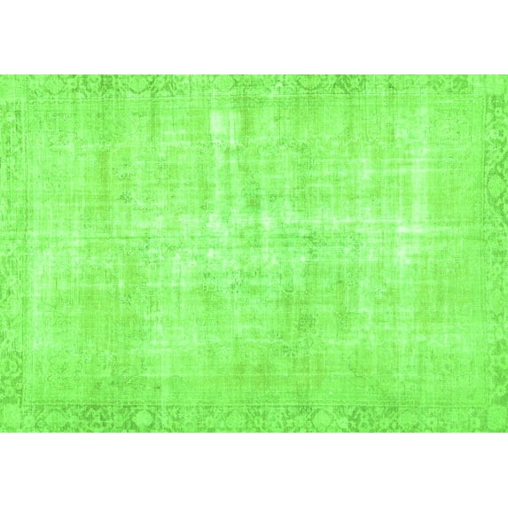 Ahgly Company Indoor Rectangle Persian Green Traditional Area Rugs, 3' x 5'