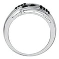 thumbnail image 3 of Aonejewelry 0.25Ct. Ttw Channel Set Black Diamond Ring In 14K White Gold, 3 of 4
