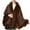 Coffee, variant on Womens Oversizd Shawl Cardigan Wrap Batwing Sleeve Faux Fur Trim Cape Winter Warm Cloak Poncho Coat for Dress Evening Party(Black,Free Size)