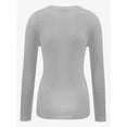 thumbnail image 4 of Womens Pullover Long Sleeve Crewneck Shirts Ribbed Knit Slim Fitted Casual Jumper Tops, 4 of 5