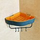 thumbnail image 1 of soporte de almacenamiento sin perforaciones, organizador de baño, estante de pared triangular con gancho, 1 of 1