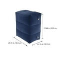 thumbnail image 3 of Monyance Adjustable Cushion Footrest Pillow Ottoman Rest for Travel & Office (Dark Blue)(17.72X15.75X11.81Inches), 3 of 10