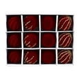 thumbnail image 1 of 12 Bolas Navideñas de Terciopelo | Adornos Navideños de Plástico Flocado | Decoración para Árbol de Navidad, 6 Cm de Diámetro, 1 of 6