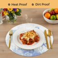 thumbnail image 4 of Purple Coastal Round 15 Inch Placemats Set of 4, Summer Ocean Coral Jellyfish Seahorse Starfish HeatResistant Non Slip Place Mats for Dining Table, Wipeable Kitchen Table Mats for Housewarming, 4 of 9