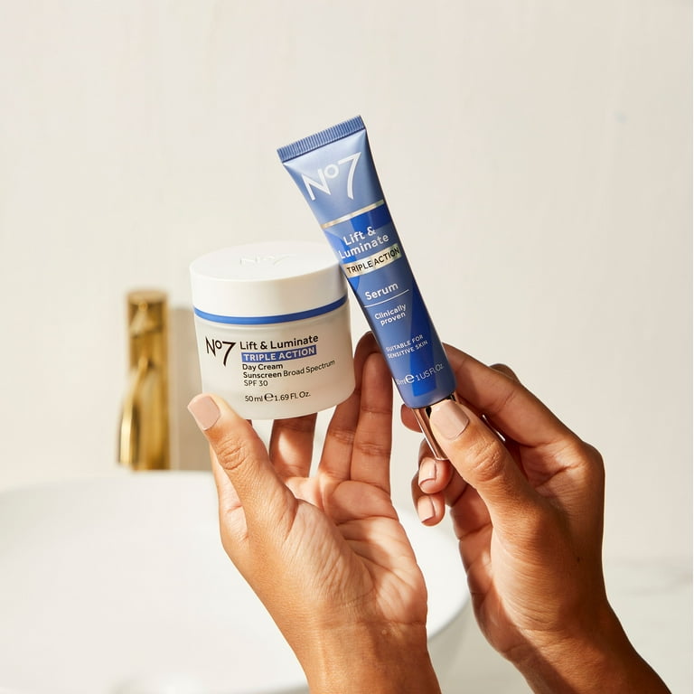 No7 Anti-Age, Moisturizing & Luminate Triple Action Day Cream, SPF