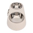thumbnail image 4 of Set Doble de Cuencos de Comida y Agua para Gato de Acero inoxidable Con Soporte antideslizante, Almohadillas de Silicona Sin Derrames, Para Perros y Gatos Pequeños Medios,, 4 of 7