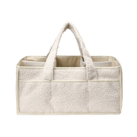 Large Capacity Diaper Organizer Bagâ Travel Diaper Caddy & Portable Storage,Wipes,Diapers,Supplies, as a Car Organizer,Storage Bin,On-the-Go Handbag(15.75*10.63*7.48Inch)