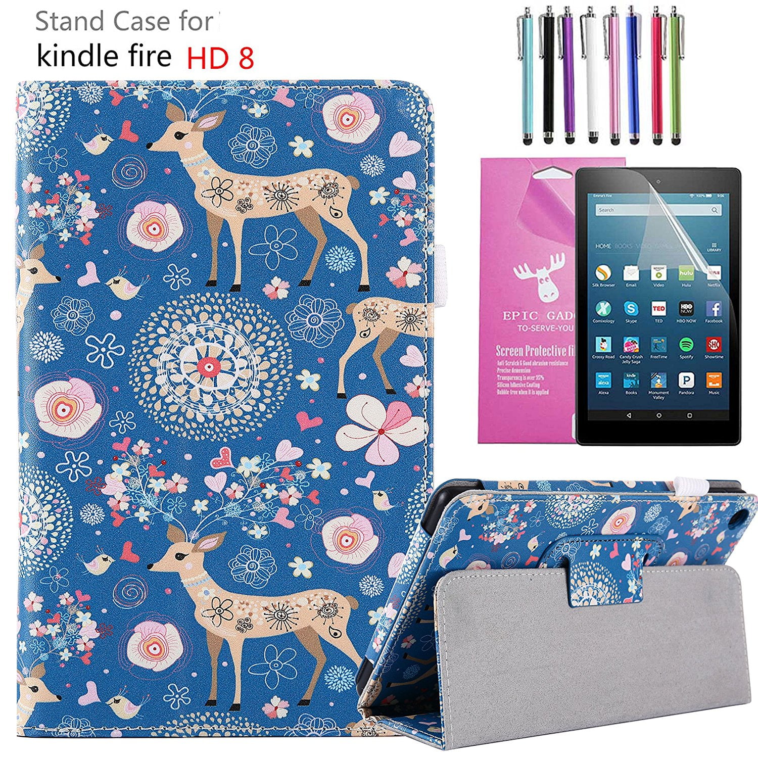 amazon fire hd 8 case 2016 6th leopard red amazon fire hd 8 case 2016 6th leopard red