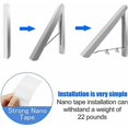 thumbnail image 3 of Wall Mounted Coat Rack Foldable Wall Mounted Drying Rack Retractable Coat Rack Coat Hanger Collapsible Space Saving Invisible Drying Rack Holder, 3 of 5