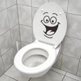 thumbnail image 2 of 2 pegatinas de inodoro con cara sonriente, pegatinas de pared para inodoro divertidas de bricolaje, pegatinas decorativas extraíbles creativas, para inodoro, baño, puerta de bañera, pegatinas de pared, 2 of 5