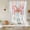 Multicolor, variant on Easter Tie Up Curtains 45 Inches Long, Kitchen Window Curtains Over Sink, Spring Pink Rabbit Ear Colorful Eggs Stripes Small Window Curtains Shade Balloon Curtains Valances for Bedroom/Cafe 34"x45"