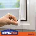 thumbnail image 4 of PermaStik Magnetic Insect Screen, Fits areas up to 47.2 in x 39.3 in, Or cut down to suit smaller size, Adhesive Mounting, Easily Removable, Durable Fly Screen Mesh, DIY Installation, 4 of 6