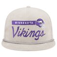 thumbnail image 2 of Men's New Era Gray Minnesota Vikings Cord Rope Corduroy 9FIFTY Snapback Hat, 2 of 4