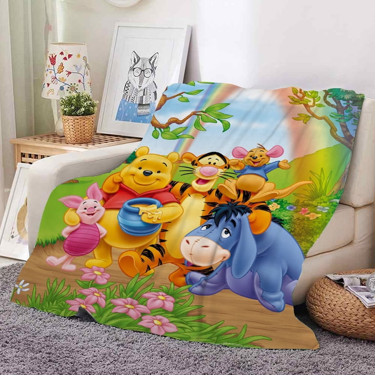 Winnie the Pooh Characters Warm Fuzzy Plush Themed Blanket Soft Plush Blanket  Throw Blanket for Kids Kids Throw Blankets for Bed Sofa Couch Car -  Walmart.com