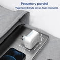 thumbnail image 2 of Adaptador europeo con dos puertos USB y dos enchufes de estilo americano. Compacto y ligero, convierte enchufes americanos / mexicanos en enchufes europeos., 2 of 8