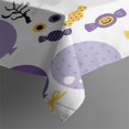 thumbnail image 3 of Halloween Spooky Table Cover Wrinkle Resistant Washable Tablecolths Table Covers Pumpkin Spooky Rectangle Tablecloth for Halloween Birthday Wedding Graduation, 3 of 5