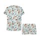 thumbnail image 4 of Safari Animal Print Design LKS306 Conjunto de pijama corto para mujer, 4 of 4