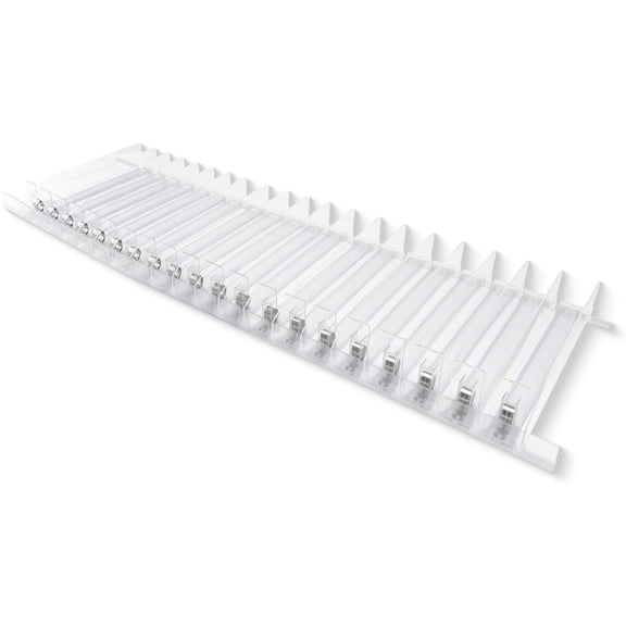 NextLevel Fit Spring-Loaded Shelf Pusher Kit, 20-Pack, 4FT Length and 12 Inch Depth, for Gondola Shelves, Fits 1–6 oz Products, Retail Display Organizer