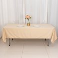 thumbnail image 6 of BalsaCircle 60x102 in Beige Scuba Polyester Rectangle Tablecloth Wedding Party Events Decorations Supplies, 6 of 8