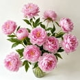 thumbnail image 6 of Artificial Peony Flowers 6 Colors Faux Silk Stems Buds Wedding Home Vase Floral Arrangement Centerpiece Decor, 6 of 6