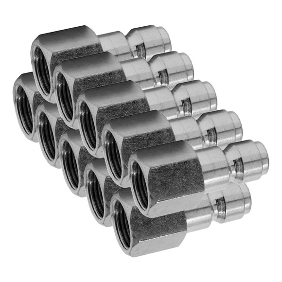 Hot Max 28131 Tru-Flate Prise Femelle 1/4 Pouce x 1/4 Pouce, Lot de 10
