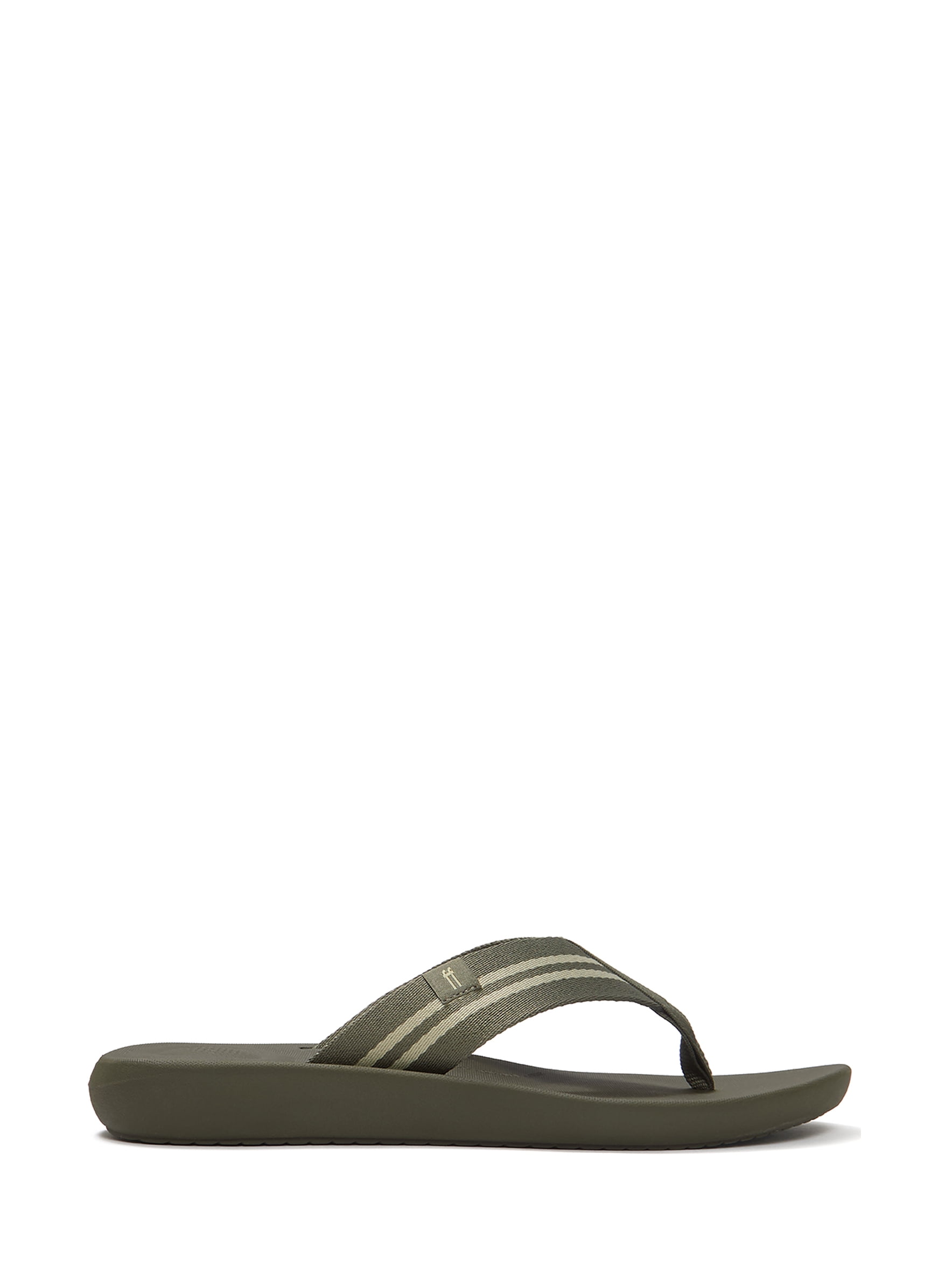 Fitflop Men's Iqushion Two-Stripe Webbing Flip-Flops