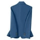 thumbnail image 5 of Blazer de mujer de manga larga con solapa de color sólido, chaqueta de traje informal, top de poliéster para mujer, 5 of 5