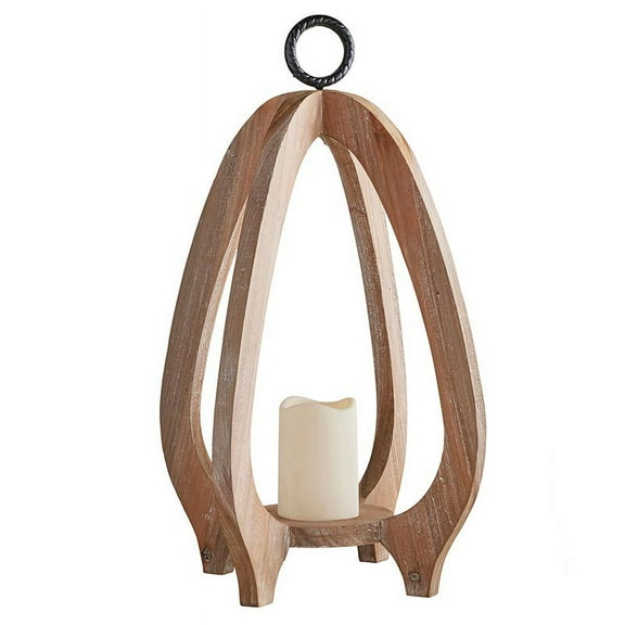 Wood Lantern Lg