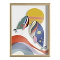 thumbnail image 2 of Blake Modern Colorful Whales 18 in x 24 in Framed Painting Art Prints, by Kate and Laurel, 2 of 6