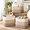 3-Tone Brown-13 x 13 x 13 (Standard), variant on 13 Inch Cube Storbinston Rope Woven Baskets For Organizing 3-pack | 13 X 13 Cubes Fabric Square Shelves Organizer Closet