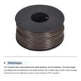 thumbnail image 3 of Uxcell 22AWG Stranded Wire Hookup 30M/100ft Brown, Electrical Wire UL1007 Spool, 3 of 6