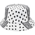 thumbnail image 2 of Reversible Paisley Bucket Hat Cotton Fisherman Cap Packable Cheetah Sun Hat for Women and Men, 2 of 2