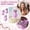 C, variant on 1-Piece Chic Pink & Purple Crown Number Birthday Candle, Cake Topper for Elegant & Royal Birthday Parties Number 0